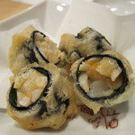 ふく田 - 貝柱磯辺揚げ