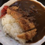 ゆめ庵  そば・うどん - カツカレーセット（うどん） ¥850 のカツカレー