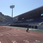 Hoteru Guran Via Wakayama - 全日本マスターズ陸上競技選手権大会会場『紀三井寺公園陸上競技場』のタータンレーン。