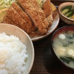 とんかつよしえ - とんかつ定食（¥1,200）