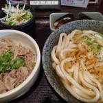 縁尽 - 豚葱塩丼セット