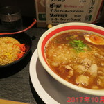 ちゃんぽん亭総本家 - 豚そばブラック ＋ 半チャーハン　　\1168(税込)