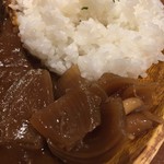 ブルックスカレー食堂 - なんと福神漬けも札幌黄です。