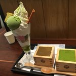 マッチャ ハウス 抹茶館 - 抹茶館パフェ、ほうじ茶ティラミス、抹茶ティラミス