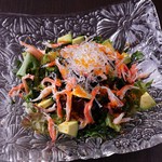 Avocado and snow crab seaweed salad