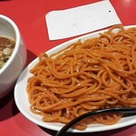 浅草製麺所 - 醤油つけ麺×赤麺￥740＋大盛￥110