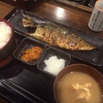 Shimpachi Shokudou - 鯖の文化干し定食 ご飯大盛り  ¥770.-