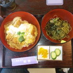 割烹 船勢 - カツ丼そばセット