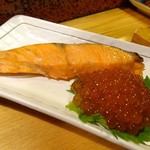宝寿司分店 - 鮭とイクラはミニ親子丼になります