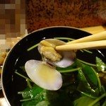 宝寿司分店 - お吸い物はアサリ