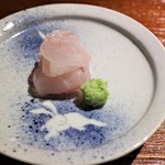 造り①　徳島産白甘鯛