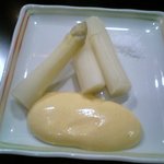 横浜うかい亭 - ホワイトアスパラ