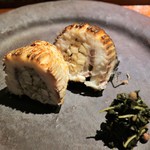 富小路 やま岸 - 焼き物　松茸カマスで巻いて　