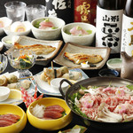 Shun sai shubo sakura - 冬の会席コース【旬】全8品　4500円　飲み放題2.5時間付き　忘新年会　各種ご宴会に！ 