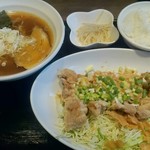 chuukahantembanryuu - ユーリンチ定食＋ラーメン付き