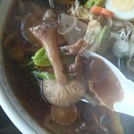 湖上レストラン 鏡ヶ池 - 山ごっつぉラーメン秋バージョン