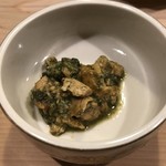 うを徳 - 愛知産鳥貝の肝と城下鰈の肝