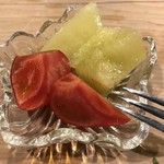 うを徳 - 静岡産メロン、徳島産トマト