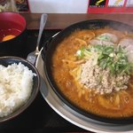 竹三郎 - 麺大盛にすればよかった！ご飯はおじや仕様
