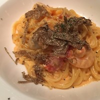 boB the garden Ginza - トリュフの香りが詰まったトマトクリームパスタ。うんうん、おいしいです！