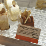 Cinq Sens Le Petit Boule' - ケースの中のプラリーヌ・オ・ショコラ（Praline ou chocolat　441円）