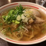 優 - ネギラーメン。味玉トッピング。