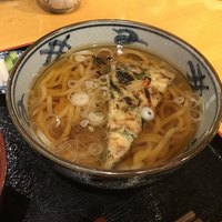 板前心 菊うら - 汁物の小エビ入りチヂミうどん。上品な味わい。