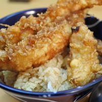 北新地 天富 - 海老天丼1000円