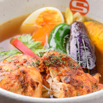 タンドリーチキンと野菜のカレー