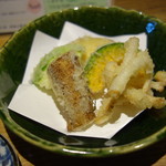 珍しい食材の野菜天ぷら