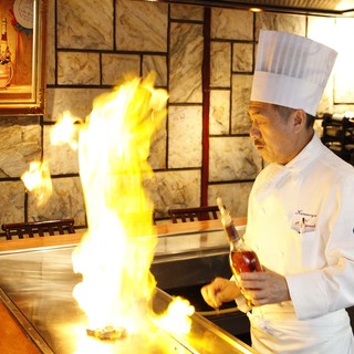 [1st floor] Authentic Teppan-yaki counter