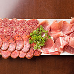 Perfect for wine! ! Assortment of 3 types of Prosciutto and salami