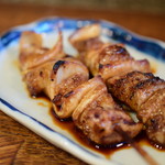 Yakitori Ueno Bunraku - あぶらホルモン（2本）@税込230円