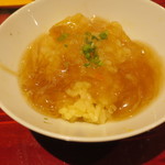 銀座 しのはら - 上海蟹の炊き込みご飯 すっぽんのスープで炊いたフカヒレの餡かけで