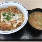 Katsuya - かつ丼(梅)ととん汁(小)