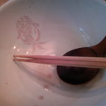 中華蕎麦 蘭鋳 - “蘭鋳”漢字を金魚にデザインしてます。