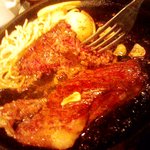 キッチンきむら - 美味子とシェアしてサーロインとヒレのセットに