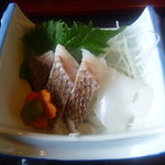 天の庵 - 刺身までサービス♪