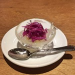 スガハラ - 茨城 白魚 + 米沢 菊の花のおひたし