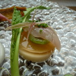 バローレ - ししゃもの刺身、かぶのムース