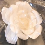 カンテサンス - 誕生日のお祝いの飴細工。家に持ち帰り写真を撮りました。