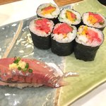 築地すし大 - 鯵とかトロタク巻き