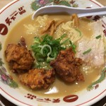 天下一品 - 唐揚げのせラーメン