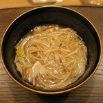 虎白 - お椀：松茸にゅう麺1