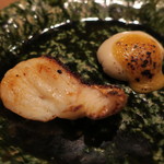 虎白 - 焼物：くえ 白胡麻豆腐2