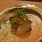 虎白 - 冷し物：雲丹 鮑 焼茄子 柚子ゼリー2