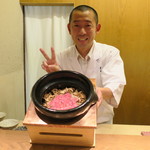 虎白 - ご飯：松茸と牛サーロインの炊き込みご飯2
