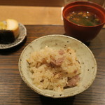 虎白 - ご飯：松茸と牛サーロインの炊き込みご飯3