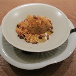 虎白 - 甘味：焼くるみ 松の実 湯葉 焦がし砂糖のアイスクリーム ラム酒のソース1