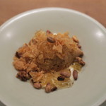虎白 - 甘味：焼くるみ 松の実 湯葉 焦がし砂糖のアイスクリーム ラム酒のソース2